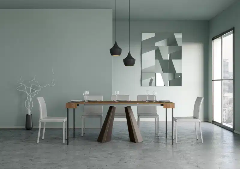 Consolle allungabile 90x40/190 cm Diamante Small abete tinto - foto 2