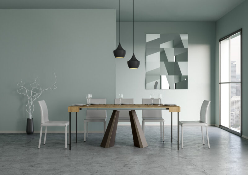 Consolle allungabile 90x40/300 cm Diamante quercia natura - immagine 5