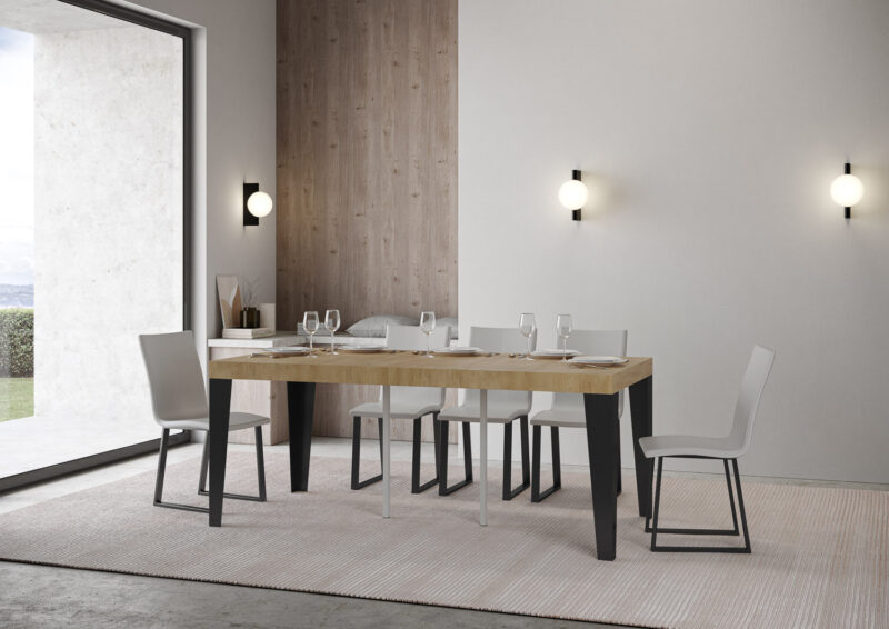 Consolle allungabile 90x40/196 cm Flame Small Premium quercia natura - immagine 3