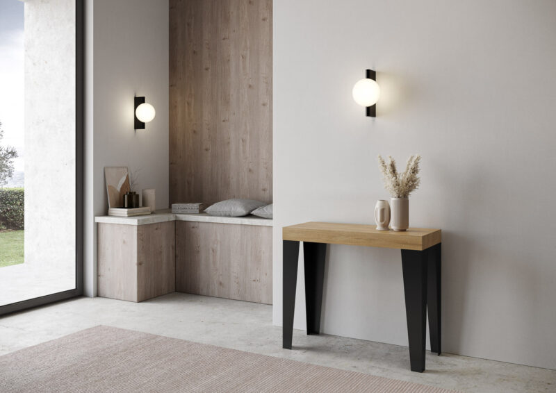 Consolle allungabile 90x40/196 cm Flame Small quercia natura - immagine 2