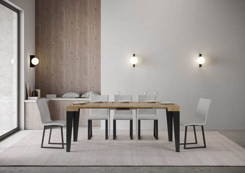 Consolle allungabile 90x40/196 cm Flame Small quercia natura - immagine 3
