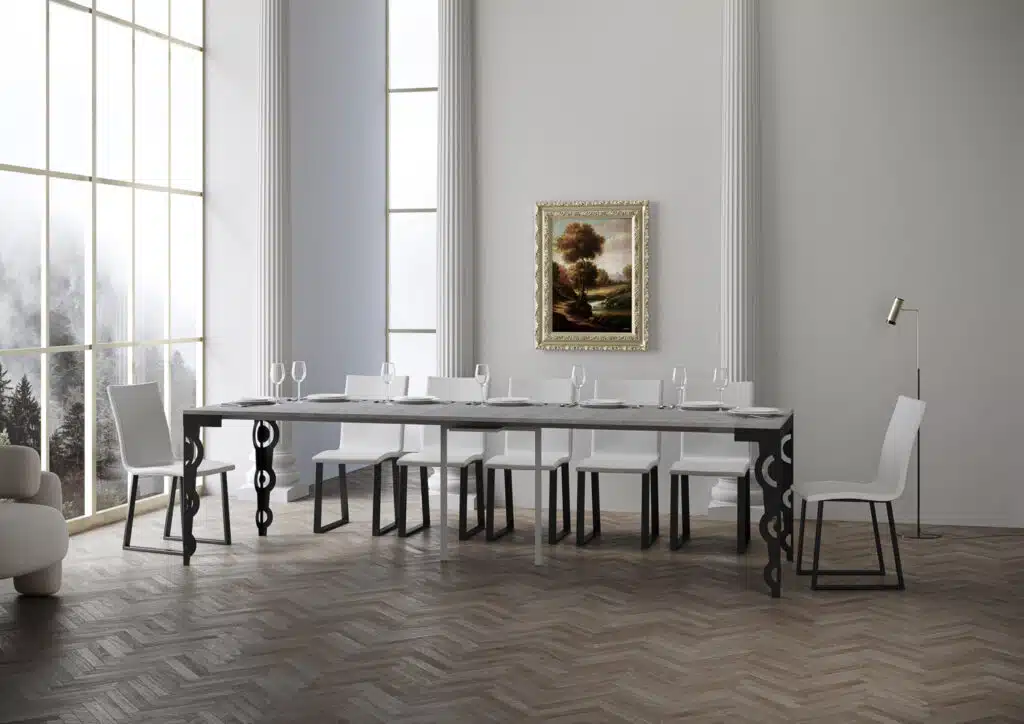 Consolle allungabile 90x40/300 cm Karamay Evolution cemento - foto 4