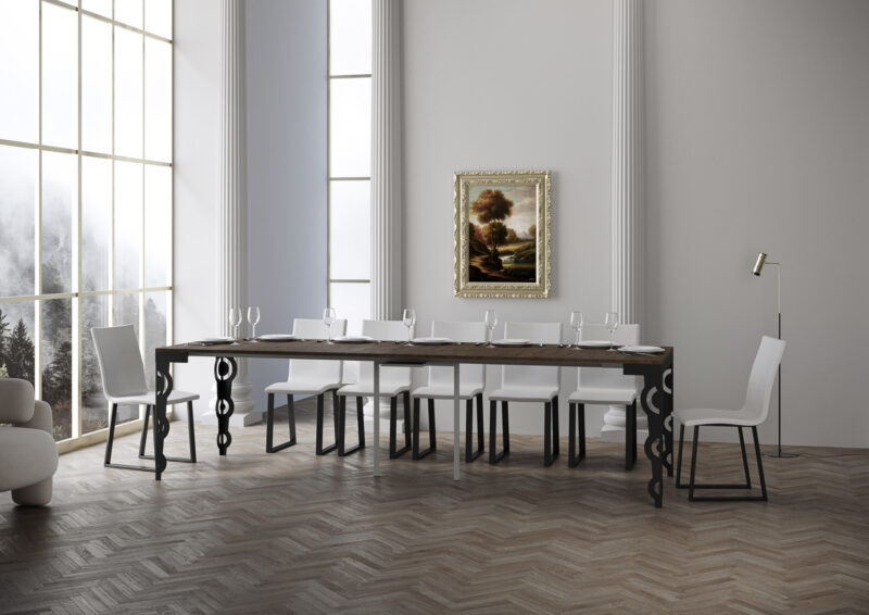 Consolle allungabile 90x40/300 cm Karamay Evolution noce - immagine 4