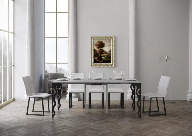 Consolle allungabile 90x40/300 cm Karamay Evolution cemento - foto 3