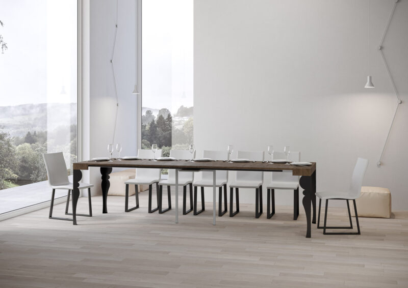 Consolle allungabile 90x40/300 cm Paxon noce - immagine 4