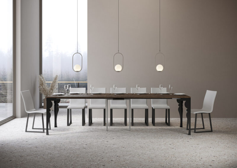 Consolle allungabile 90x40/300 cm Paxon Evolution noce - immagine 4