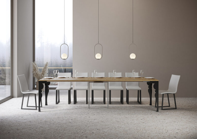 Consolle allungabile 90x40/300 cm Paxon Evolution quercia natura - immagine 4