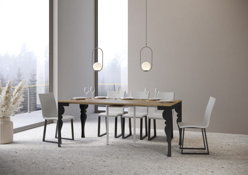 Consolle allungabile 90x40/196 cm Paxon Small Evolution quercia natura - immagine 3