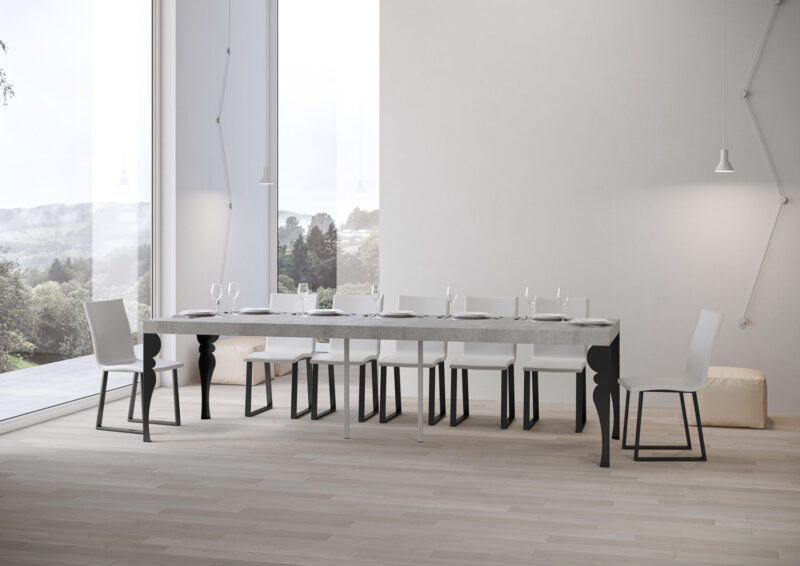 Consolle allungabile 90x40/300 cm Paxon Premium cemento - immagine 4