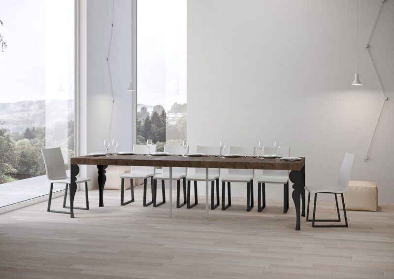 Consolle allungabile 90x40/300 cm Paxon Premium noce - immagine 4