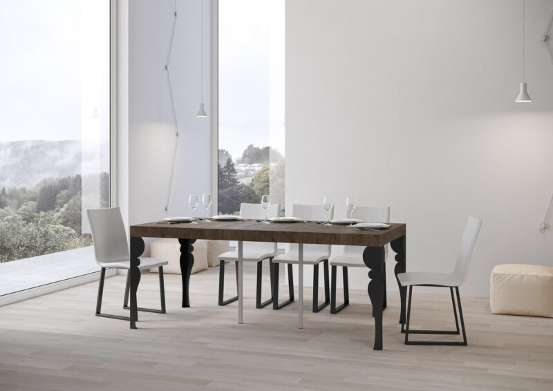 Consolle allungabile 90x40/196 cm Paxon Small Premium noce - immagine 3