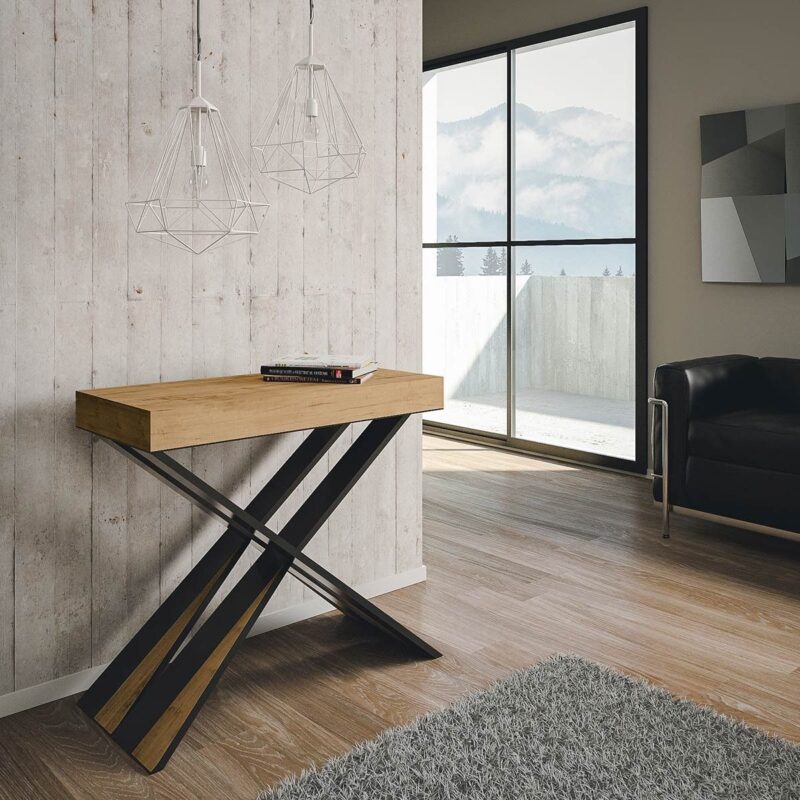 Consolle allungabile 90x40/196 cm Diago Small quercia natura - immagine 2
