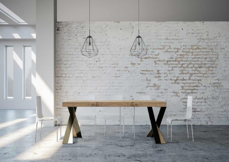 Consolle allungabile 90x40/300 cm Diago Premium quercia natura - immagine 3