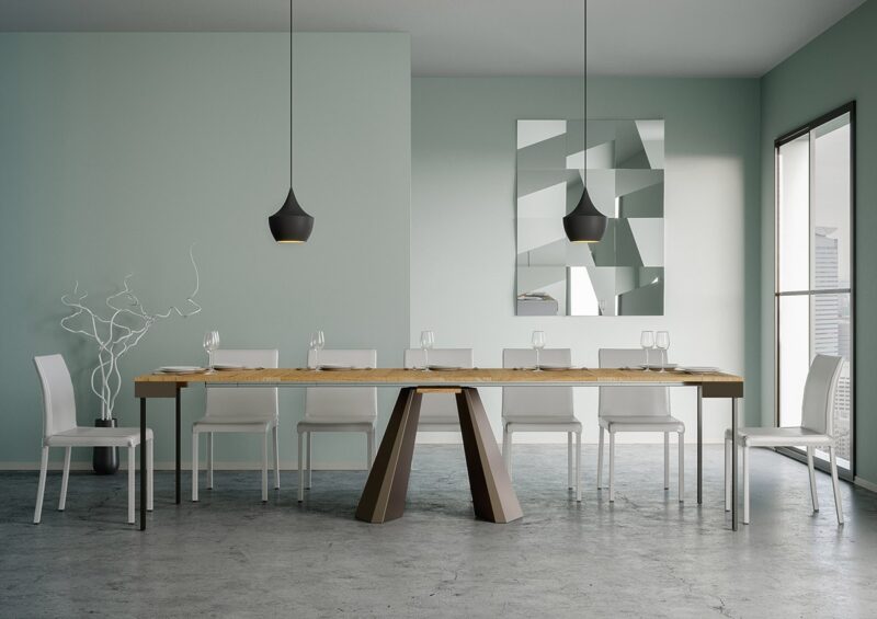 Consolle allungabile 90x40/300 cm Diamante Evolution quercia natura - immagine 3
