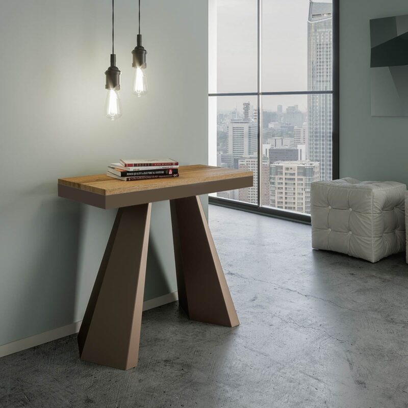 Consolle allungabile 90x40/300 cm Diamante Evolution quercia natura - immagine 2