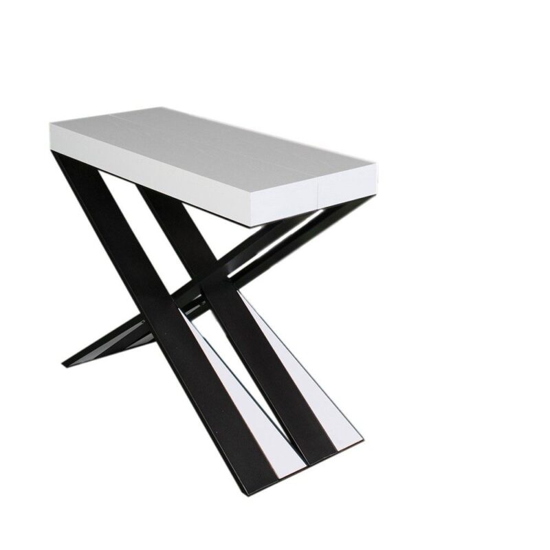 Consolle allungabile 90x40/196 cm Diago Small bianco frassino - immagine 5