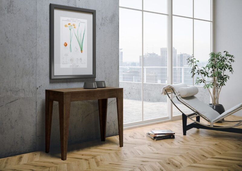 Consolle allungabile 90x42/198 cm Isotta Small noce - immagine 2