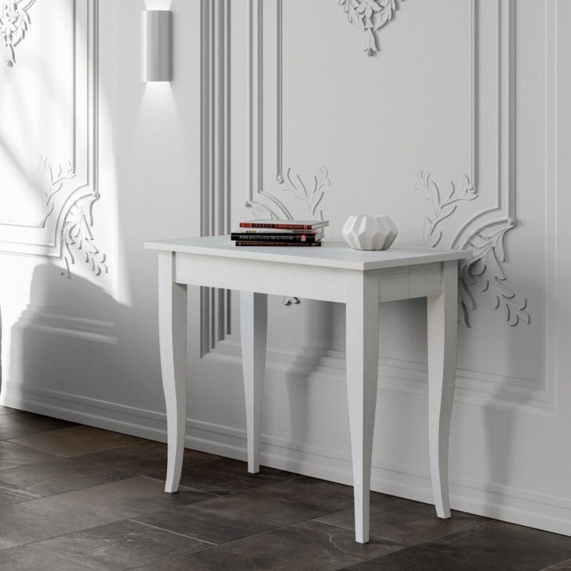 Consolle allungabile 90x48/204 cm Sciabola Small bianco frassino - immagine 2