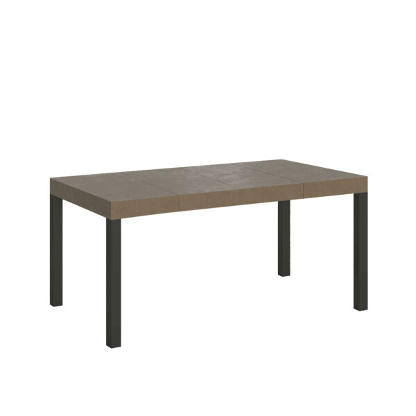 Tavolo allungabile 140/244x90 cm Everyday Premium tortora gambe antracite
