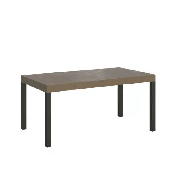 Tavolo allungabile 120/380x90 cm Everyday Premium tortora gambe antracite