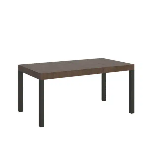 Tavolo allungabile 130/390x90 cm Everyday Premium noce gambe antracite