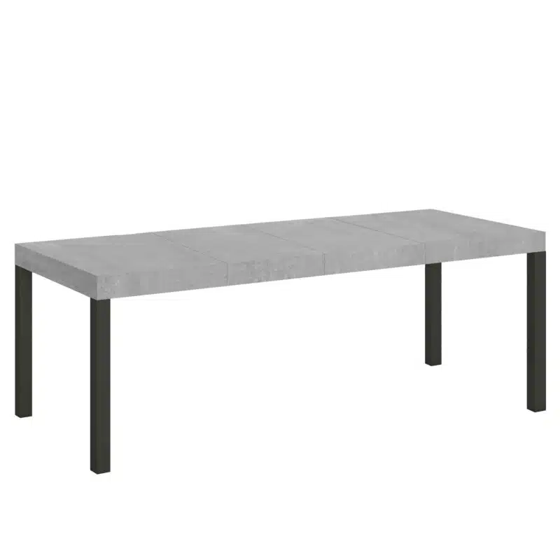 Tavolo allungabile 160/420x90 cm Everyday Premium cemento gambe antracite - foto 1