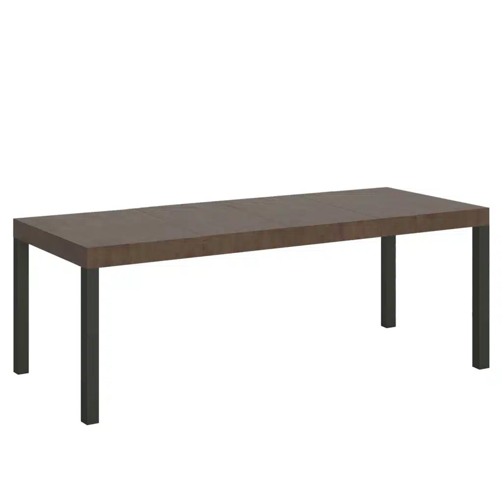Tavolo allungabile 200/304x90 cm Everyday Premium noce gambe antracite - foto 1