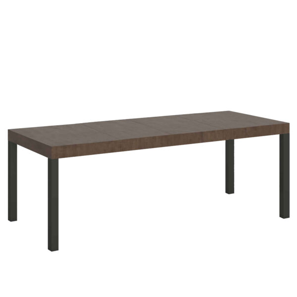 Tavolo allungabile 160/264x90 cm Everyday Premium noce gambe antracite