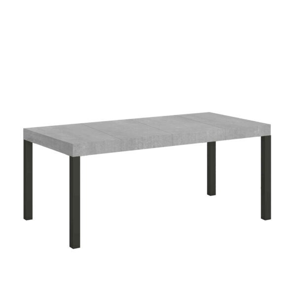 Tavolo allungabile 90/246x90 cm Everyday Premium cemento gambe antracite