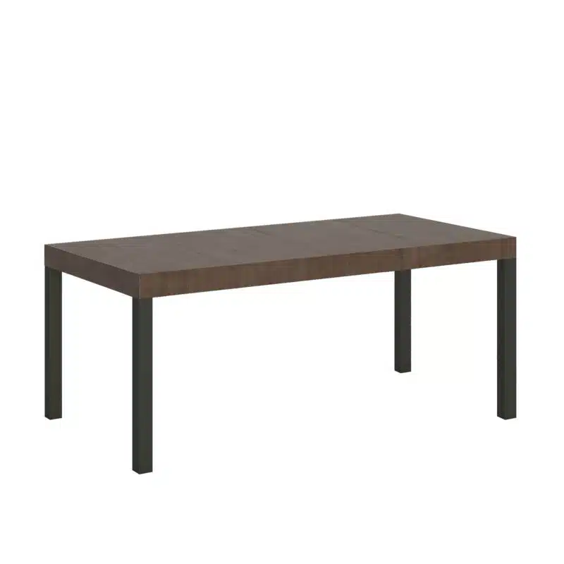 Tavolo allungabile 90/246x90 cm Everyday Premium noce gambe antracite - foto 1