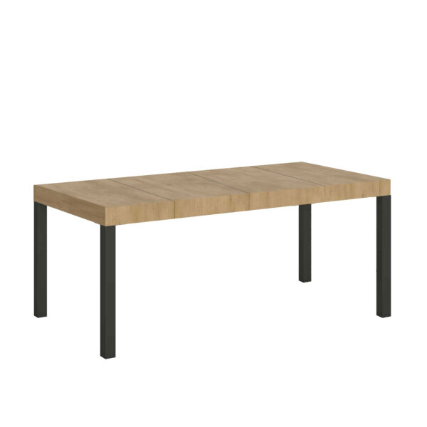 Tavolo allungabile 90/246x90 cm Everyday Premium quercia natura gambe antracite