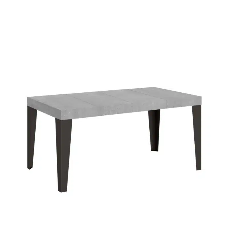 Tavolo allungabile 130/390x90 cm Flame Premium cemento gambe antracite - foto 2