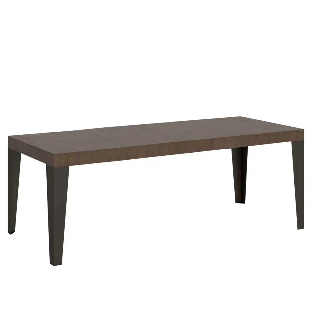Tavolo allungabile 200/304x90 cm Flame Premium noce gambe antracite