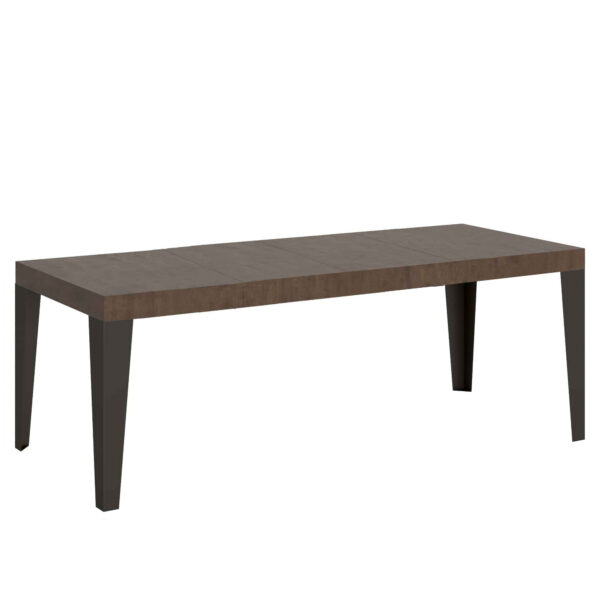 Tavolo allungabile 200/460x90 cm Flame Premium noce gambe antracite