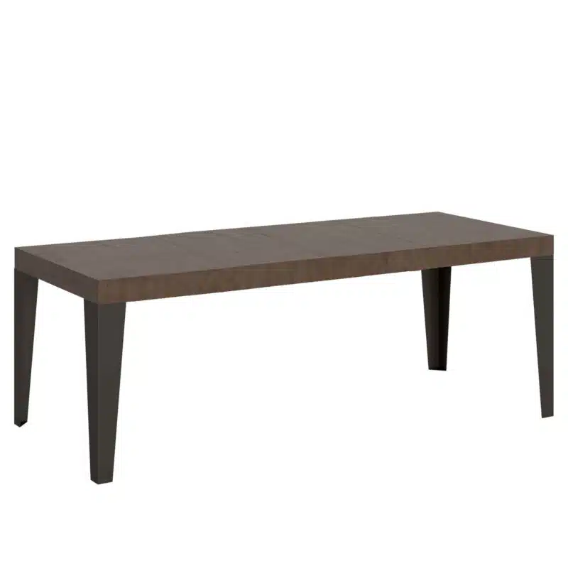 Tavolo allungabile 200/304x90 cm Flame Premium noce gambe antracite