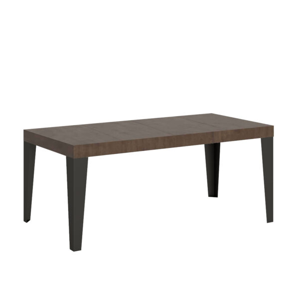 Tavolo allungabile 90/246x90 cm Flame Premium noce gambe antracite