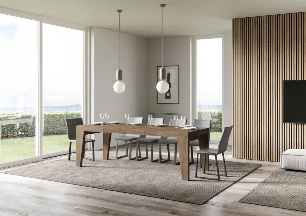 Tavolo allungabile 120/224x90 cm Naxy Premium noce - foto 3