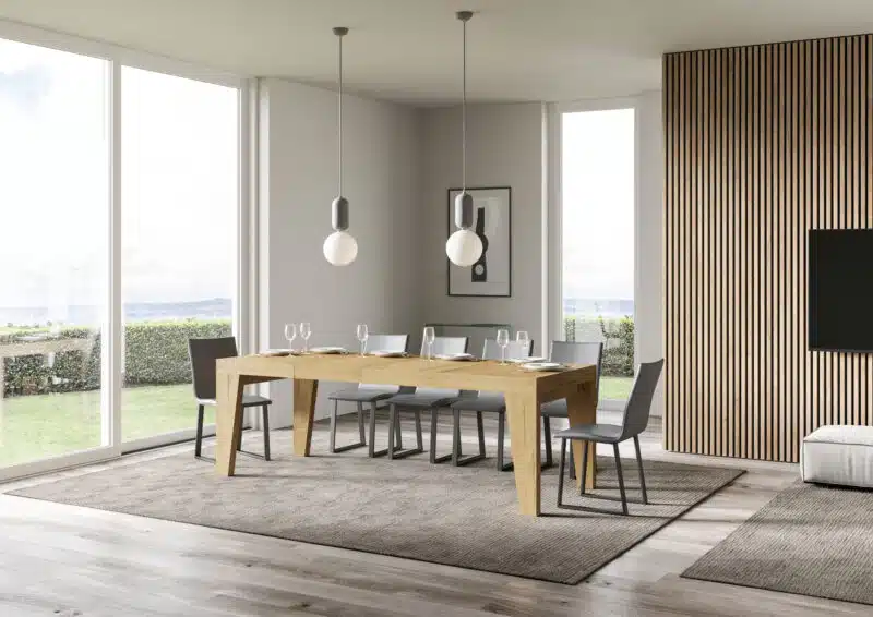 Tavolo allungabile 140/244x90 cm Naxy Premium quercia natura - foto 3