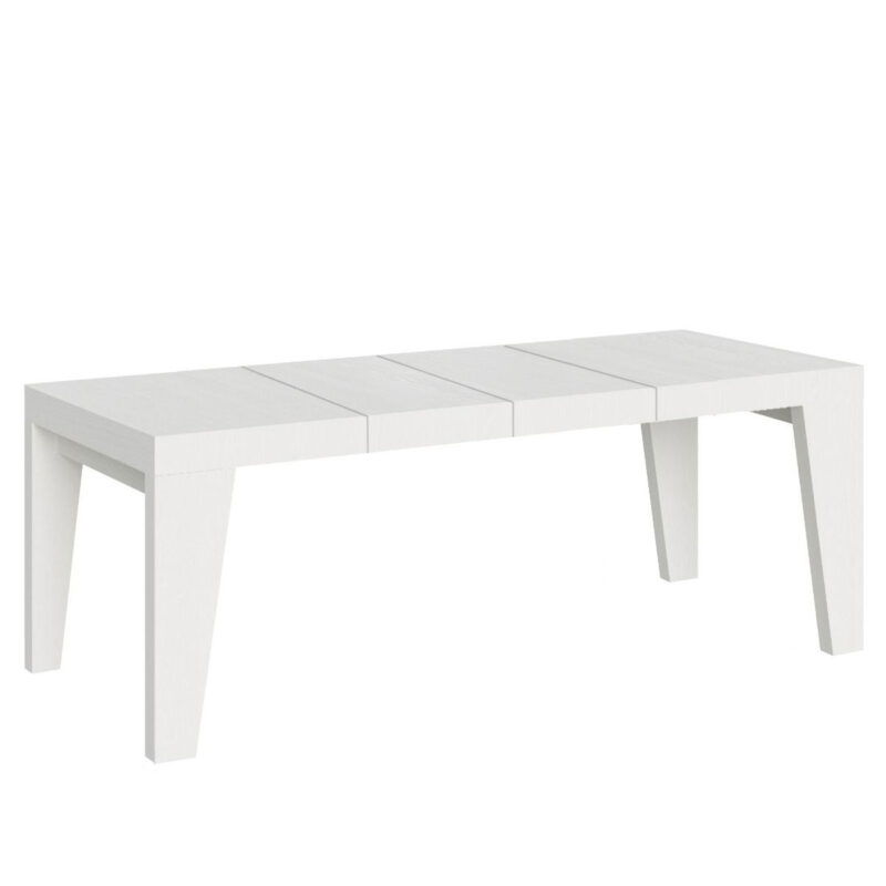 Tavolo allungabile 180/284x90 cm Naxy Premium bianco frassino