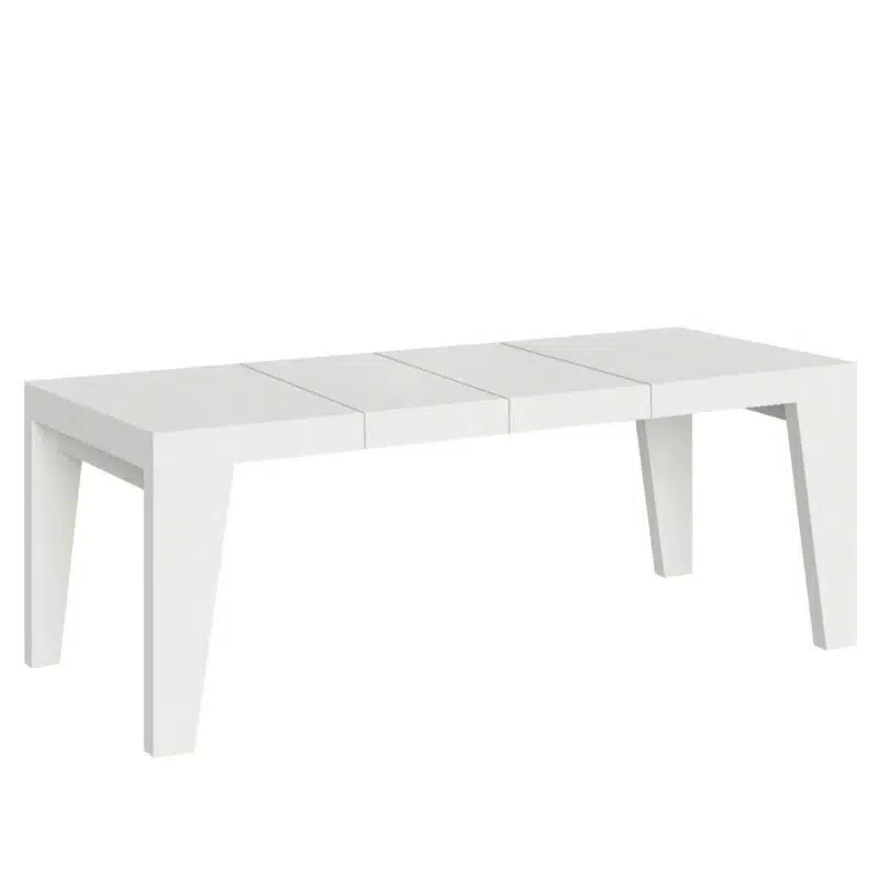 Tavolo allungabile 160/264x90 cm Naxy Premium bianco frassino - foto 2