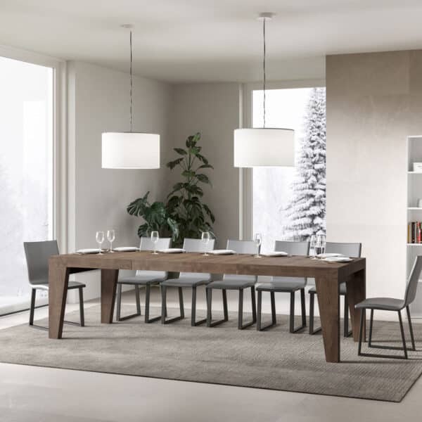 Tavolo allungabile 200/304x90 cm Naxy Premium noce