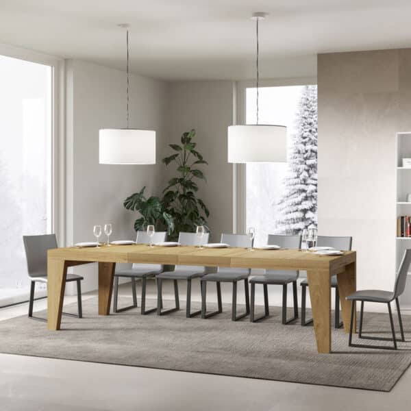 Tavolo allungabile 200/304x90 cm Naxy Premium quercia natura