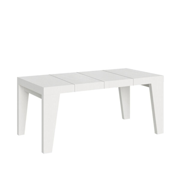 Tavolo allungabile 90/246x90 cm Naxy Premium bianco frassino