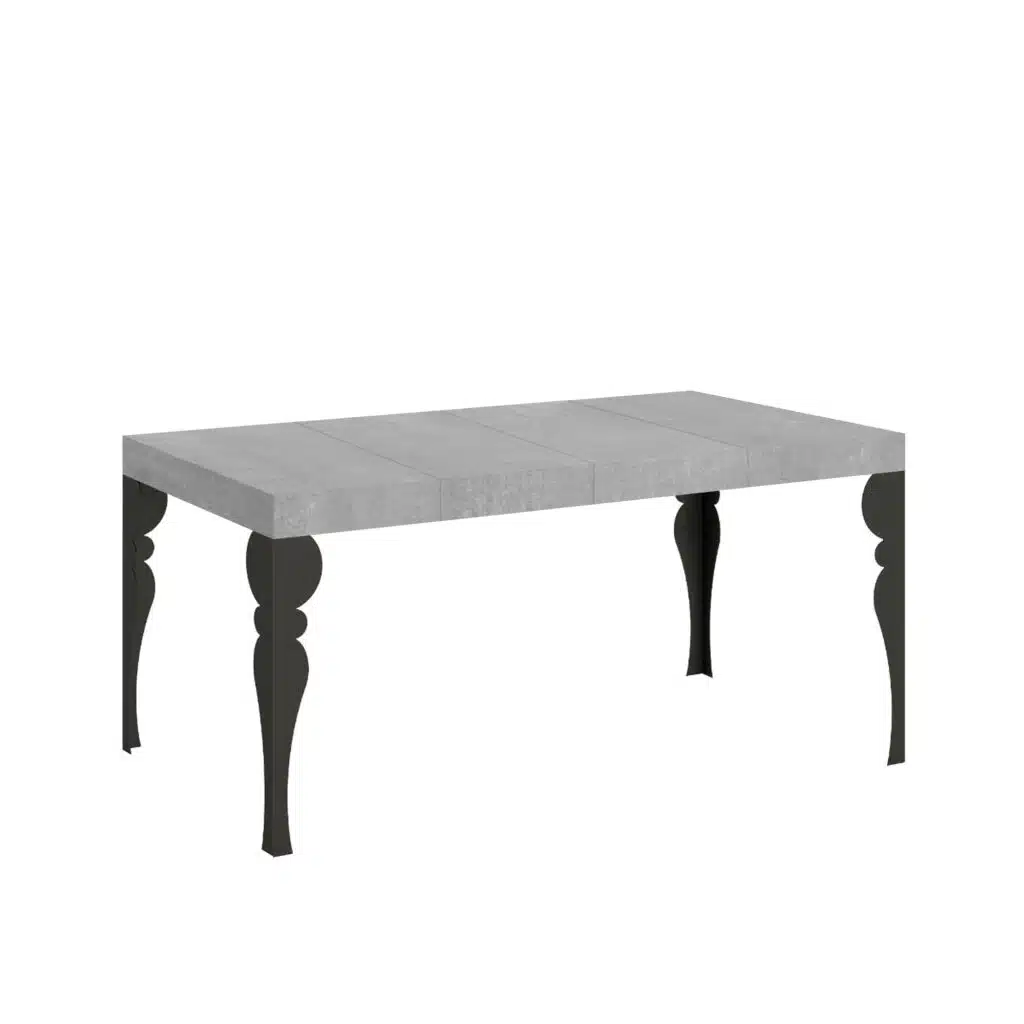 Tavolo allungabile 120/224x90 cm Paxon Premium cemento gambe antracite - foto 2