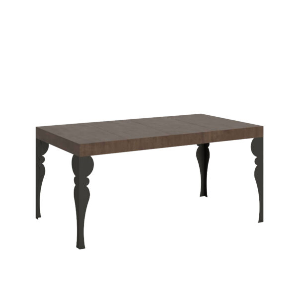 Tavolo allungabile 120/224x90 cm Paxon Premium noce gambe antracite