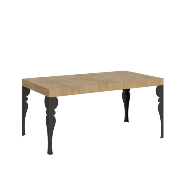 Tavolo allungabile 120/224x90 cm Paxon Premium quercia natura gambe antracite
