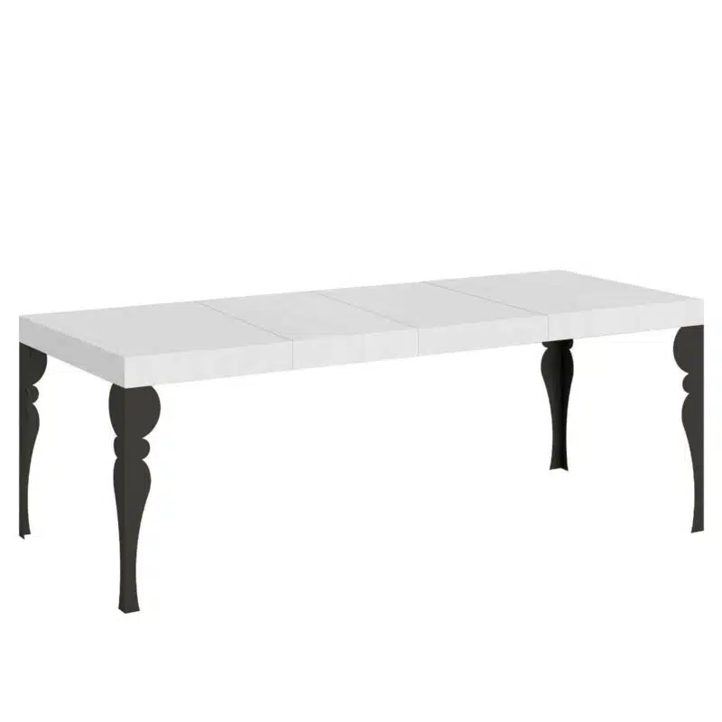 Tavolo allungabile 180/284x90 cm Paxon Premium bianco frassino gambe antracite - foto 2