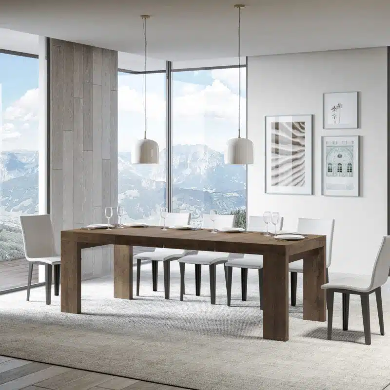 Tavolo allungabile 120/224x90 cm Roxell Premium noce - foto 4