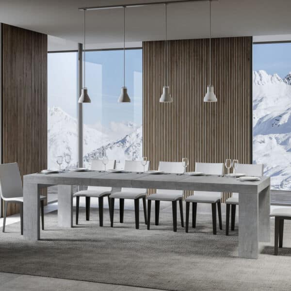 Tavolo allungabile 200/460x90 cm Roxell Premium cemento