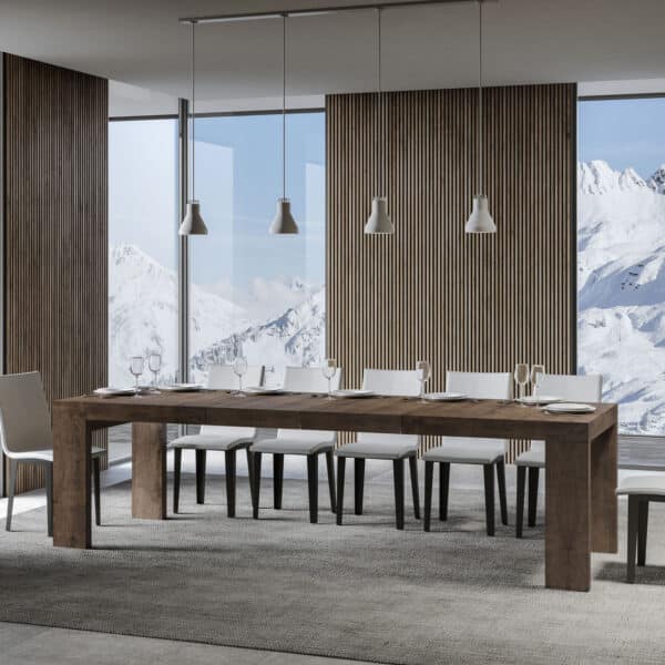Tavolo allungabile 200/460x90 cm Roxell Premium noce